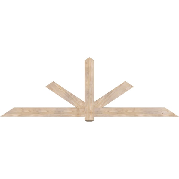 Ekena Millwork Kennewick Smooth Timber Gable Bracket, Douglas Fir, 108"W x 36"H x 3 1/2"D x 5 1/2"F, 8/12 Pitch GBW108X36X0406KEN00SDF - main